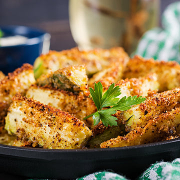 Chip-Crusted Pickle Poppers