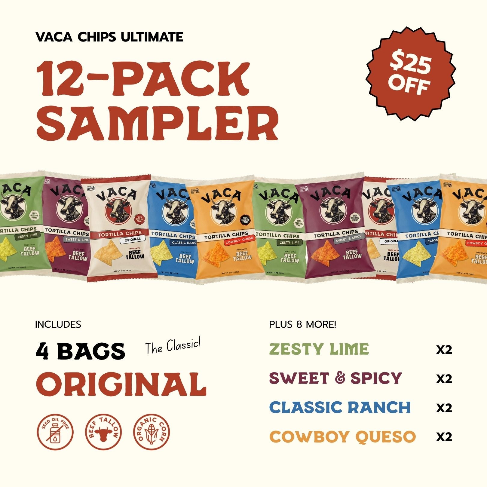 Vaca Chips Ultimate 12-Pack Sampler