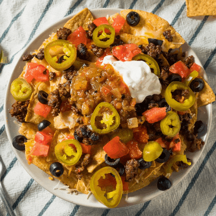 GIF of different recipes featuring Vaca Chips